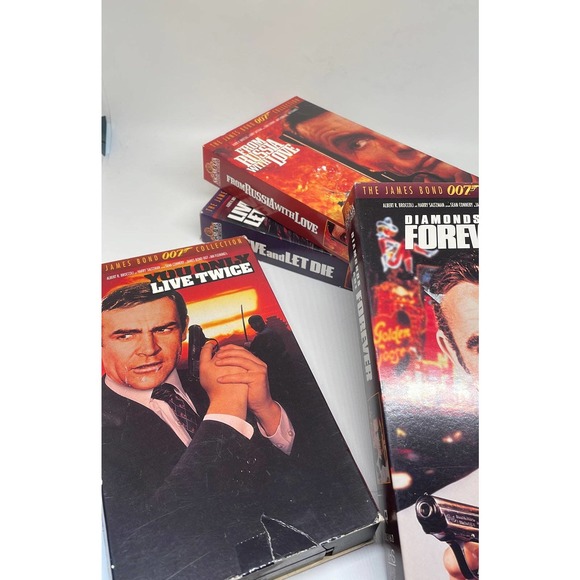 VHS lot of 007 spy MOVIES 5 - Picture 2 of 3